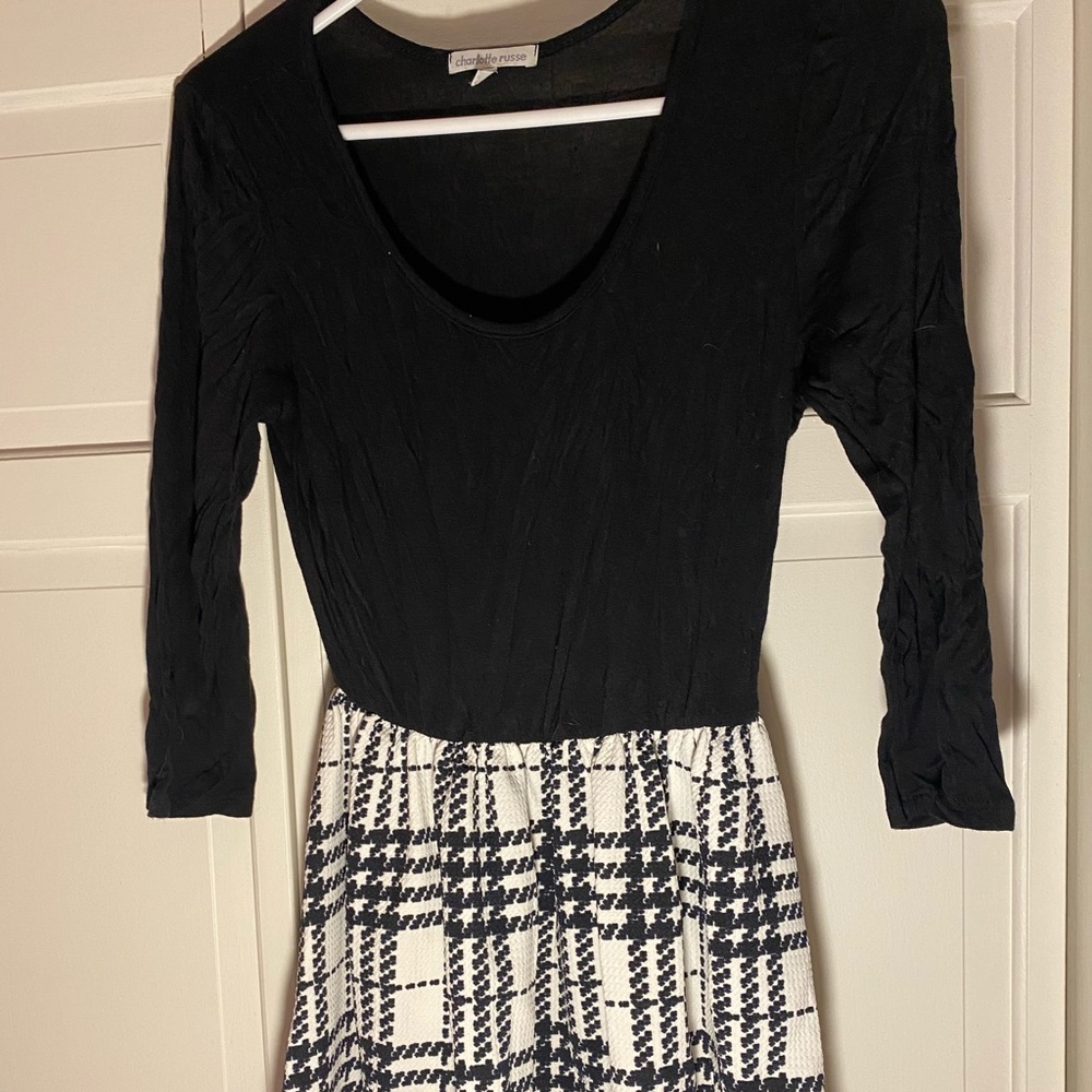 Charlotte Russe Black and White Plaid dress